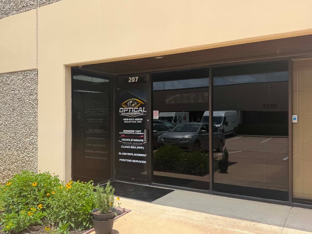 Optical Auto Enhancements storefront at 1516 Osprey Dr suite 207 in DeSoto, Texas